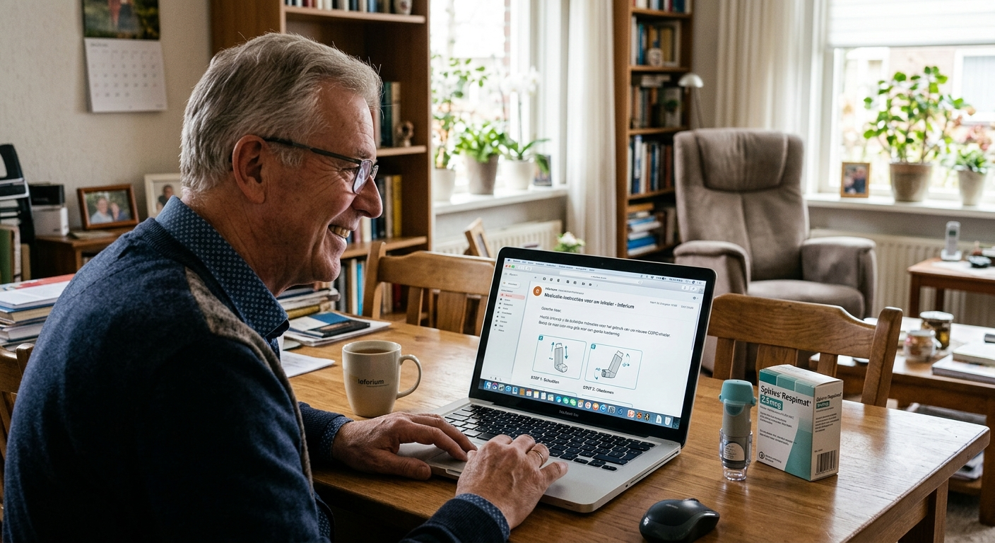 Theo ontvangt medicatieinstructies per e-mail